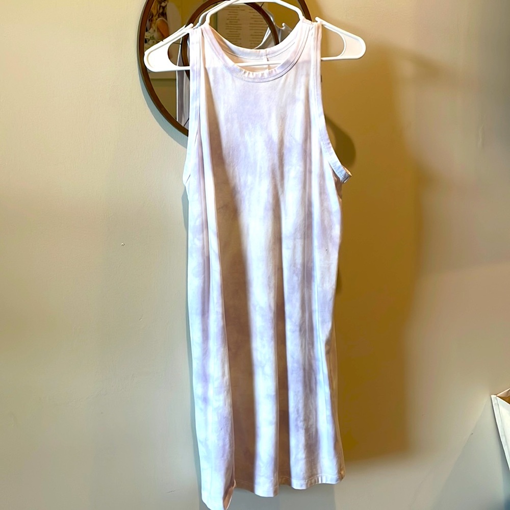 Purple tie dye dress